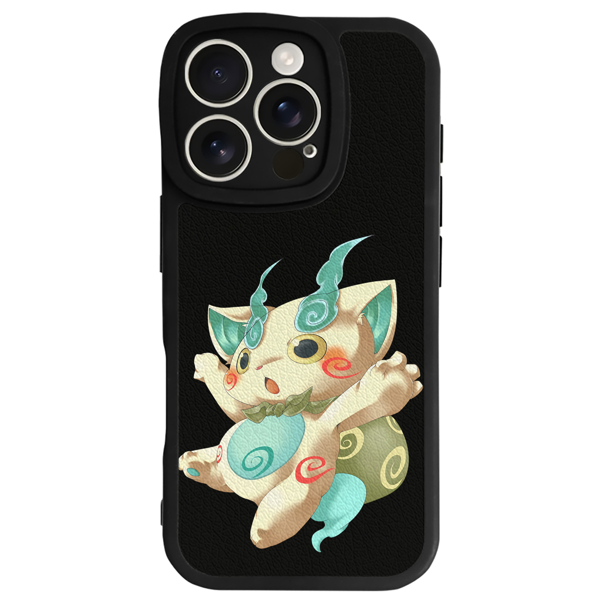 （画像用） 妖怪ウォッチ Yo-kai Watch 【iPhone 16シリーズ対応】シリコンスマホケース（レザー調） 材質：シリコン
